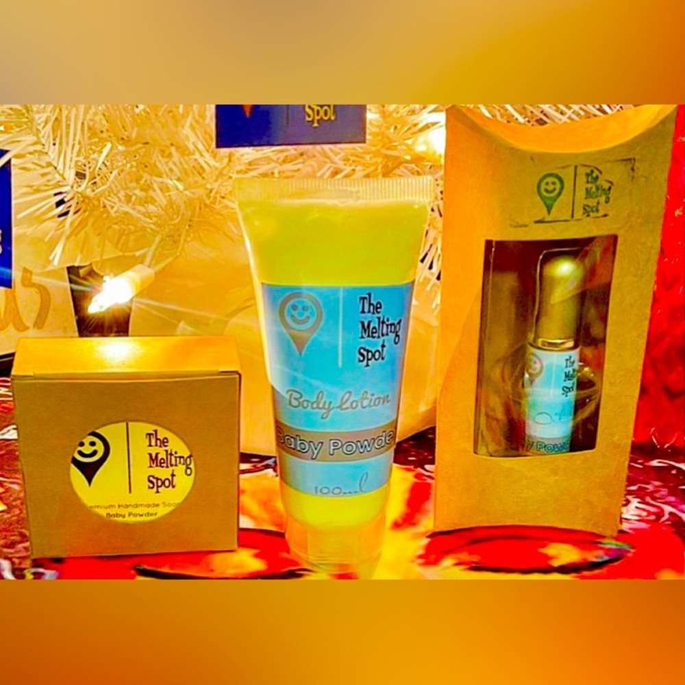 3 piece gift set! BABY POWDER!